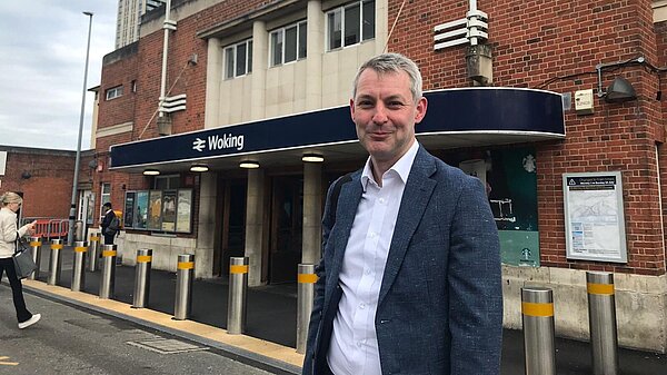 Will Forster at Woking Station